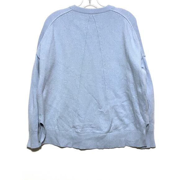 Athleta Sweater Perspective Wool Cashmere Light Blue Crewneck 383723 Womens S - Picture 2 of 8